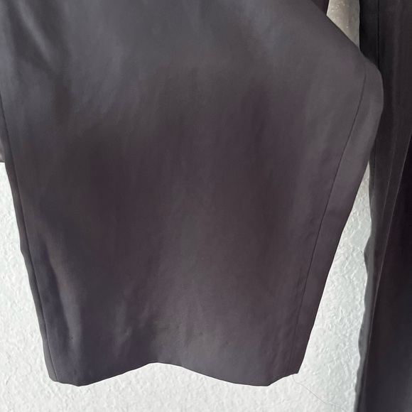 Helmut Lang Dress Pants Gray Tapered Leg Pleated High Waisted Loden size 2 - Picture 13 of 15